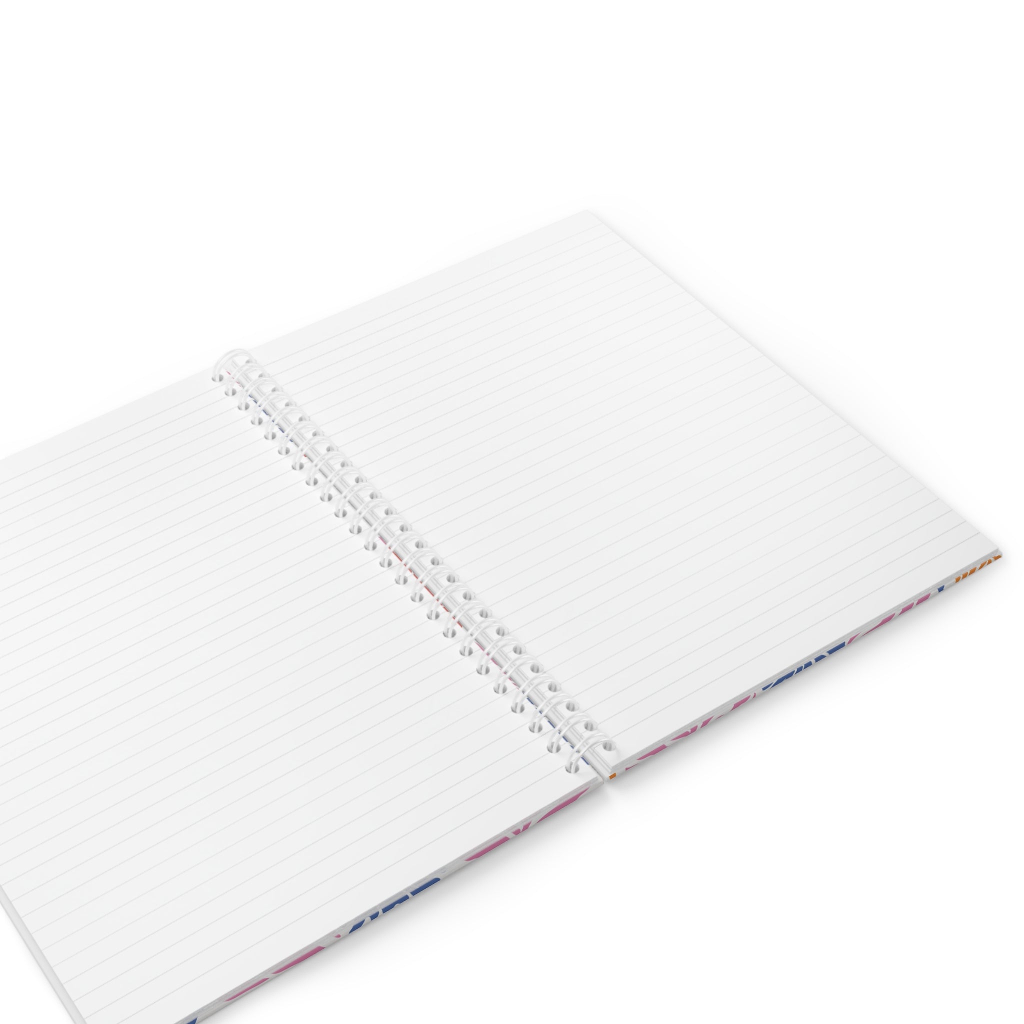 Spiral Notebook — Bold Floral Notes Journal (Colorful Pattern, "NOTES" Cover)