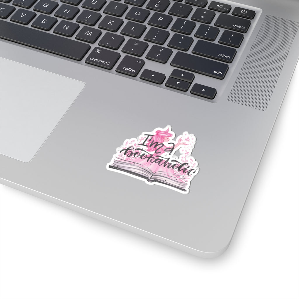 I'm a Bookaholic Sticker — Pink Fairy Tale Book Sticker/Decal