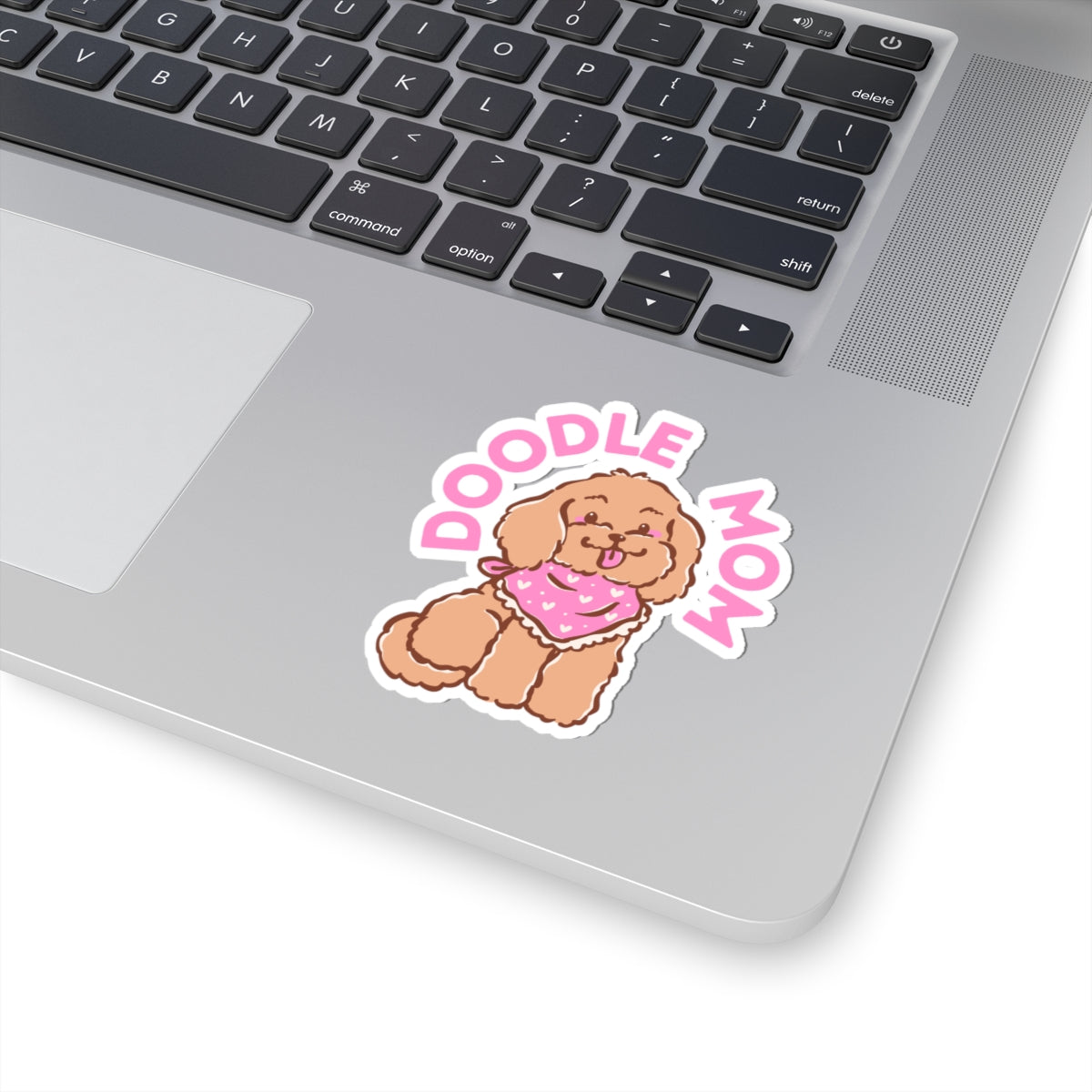 Doodle Mom Kiss-Cut Sticker — Cute Labradoodle Dog Vinyl Decal for Laptops & Water Bottles