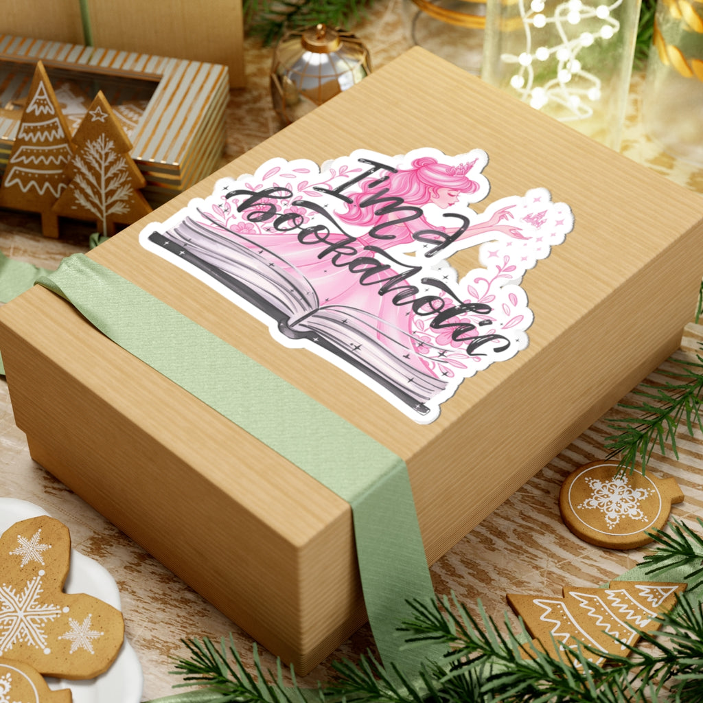 I'm a Bookaholic Sticker — Pink Fairy Tale Book Sticker/Decal