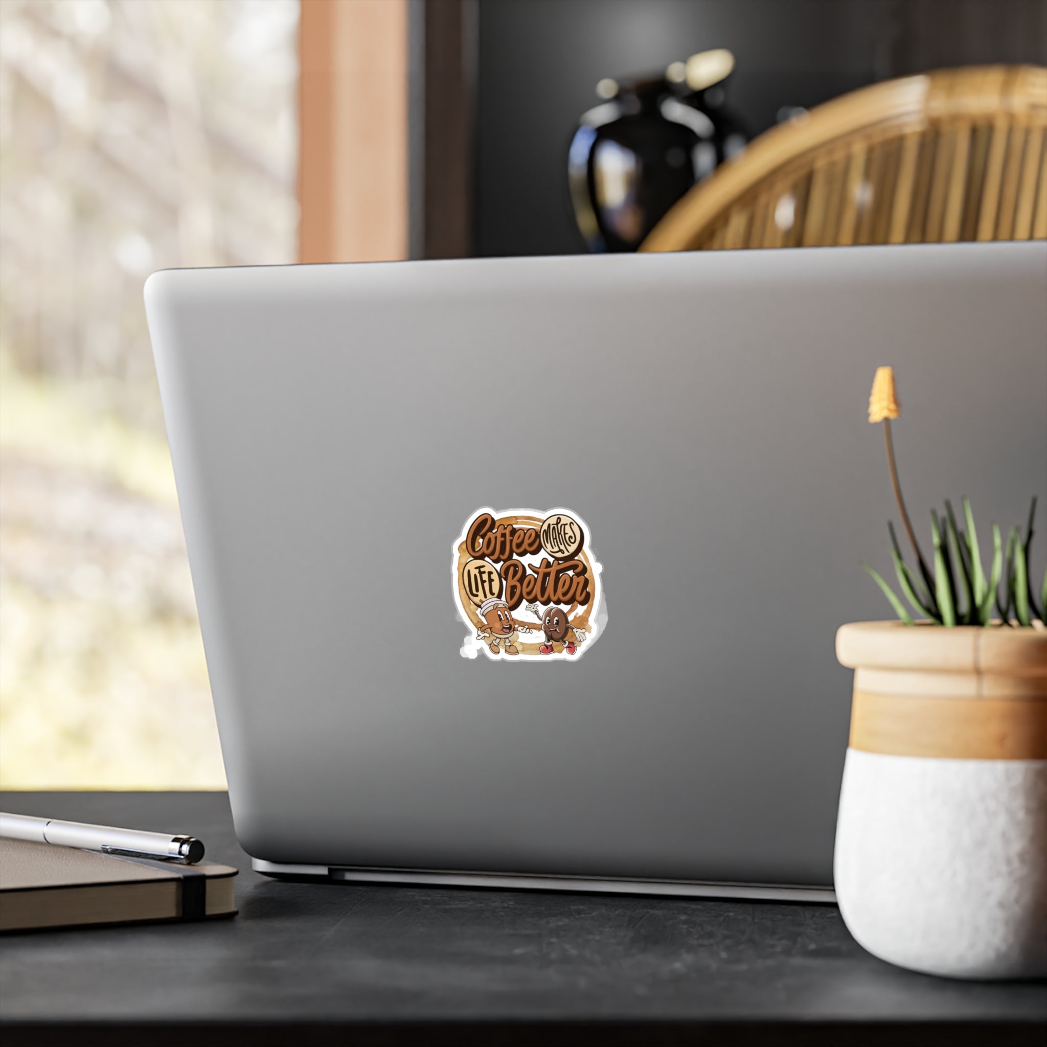 Coffee Makes Life Better Vinyl Sticker