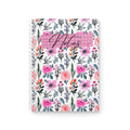 Floral Notes Spiral Notebook — Pink Watercolor Flowers Journal