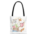 Reading Goose Tote Bag — "So Many Books, So Little Time" Cute Booklover Carryall