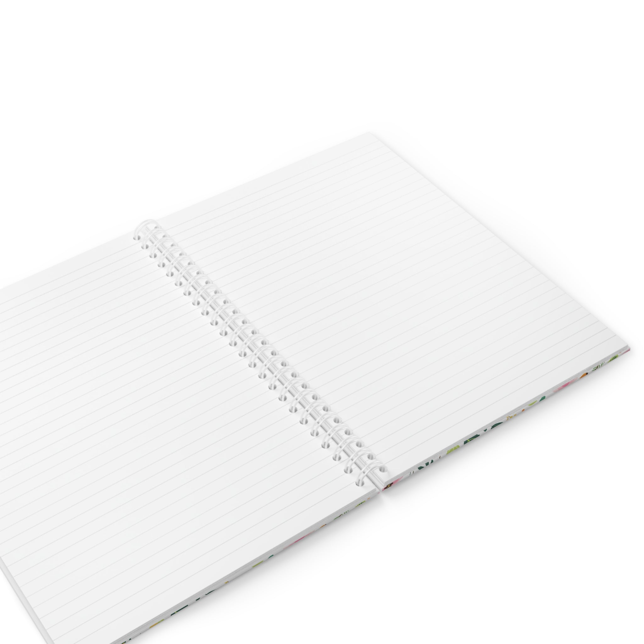 Floral Garden Spiral Notebook — Personalized "Loved" Polka Dot Cover