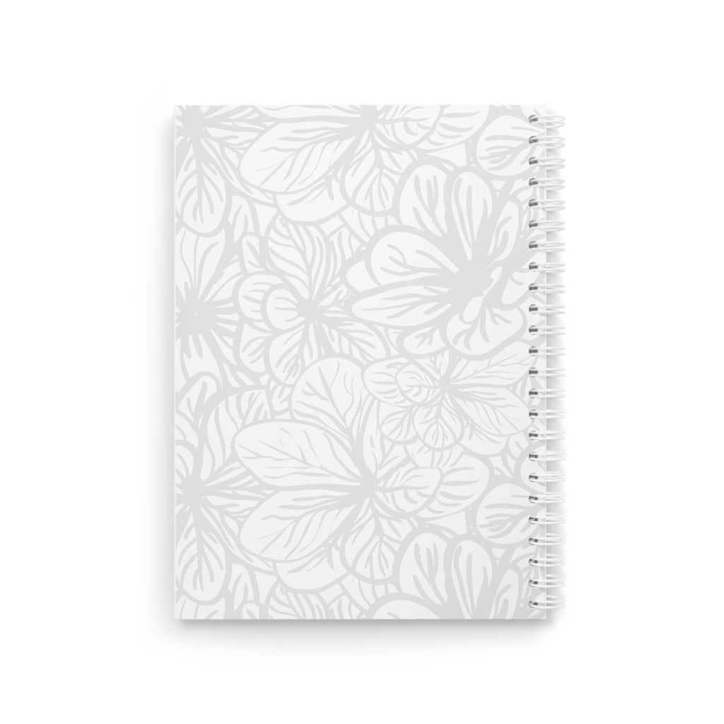 Floral Friends Spiral Notebook — Personalized "Home" Script Cover