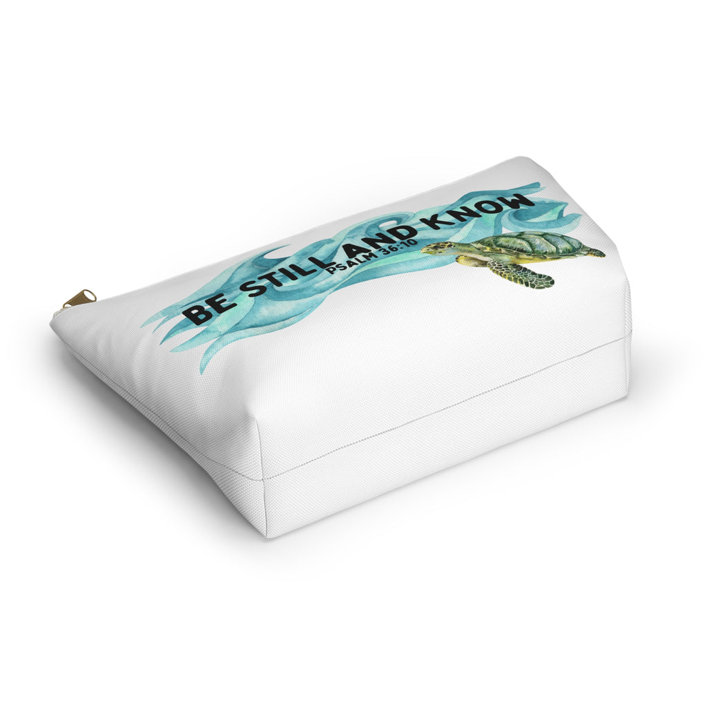 Be Still and Know Turtle Christian Accessory Pouch
