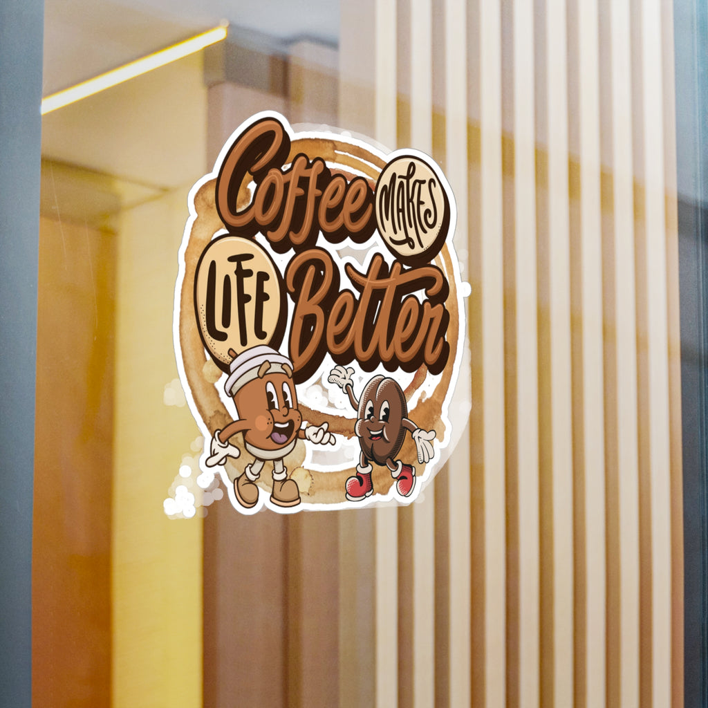 Coffee Makes Life Better Vinyl Sticker