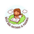 Inspirational Jesus Reading Sticker – “With God Anything Is Possible” Kiss-Cut Faith Decal