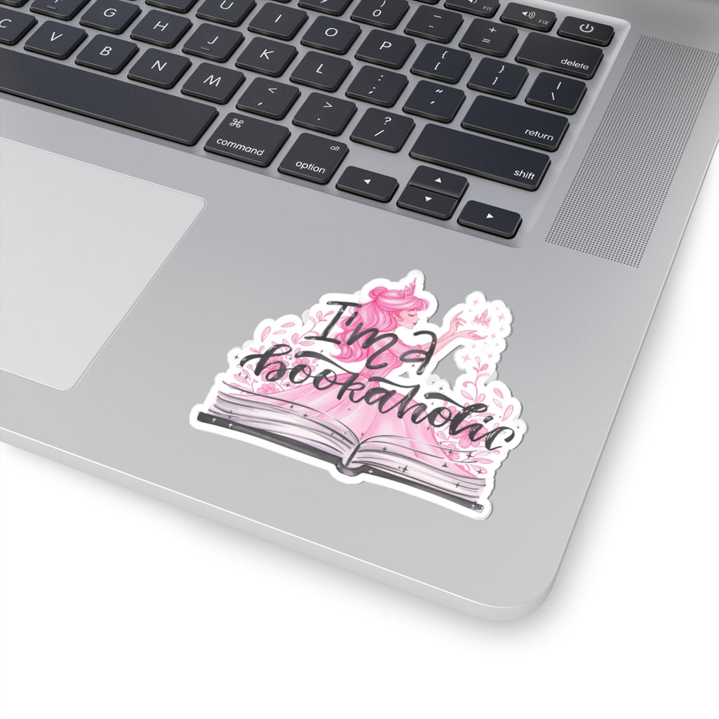 I'm a Bookaholic Sticker — Pink Fairy Tale Book Sticker/Decal