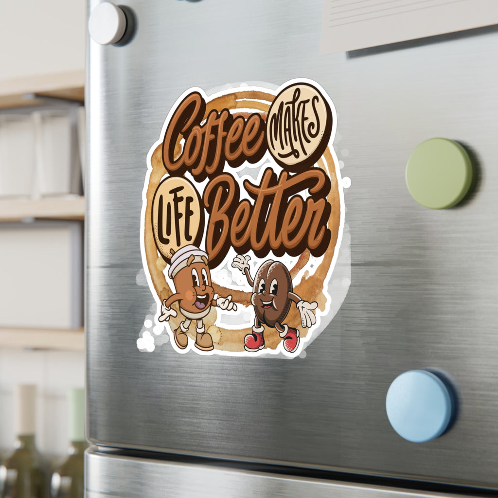 Coffee Makes Life Better Vinyl Sticker