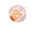 Boba Bubble Tea Vinyl Sticker – “Stay Beautiful” Floral Kiss-Cut Decal