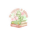 Bookworm Vinyl Sticker — "My Weekend Is Booked" Cute Reading Caterpillar Kiss-Cut Decal