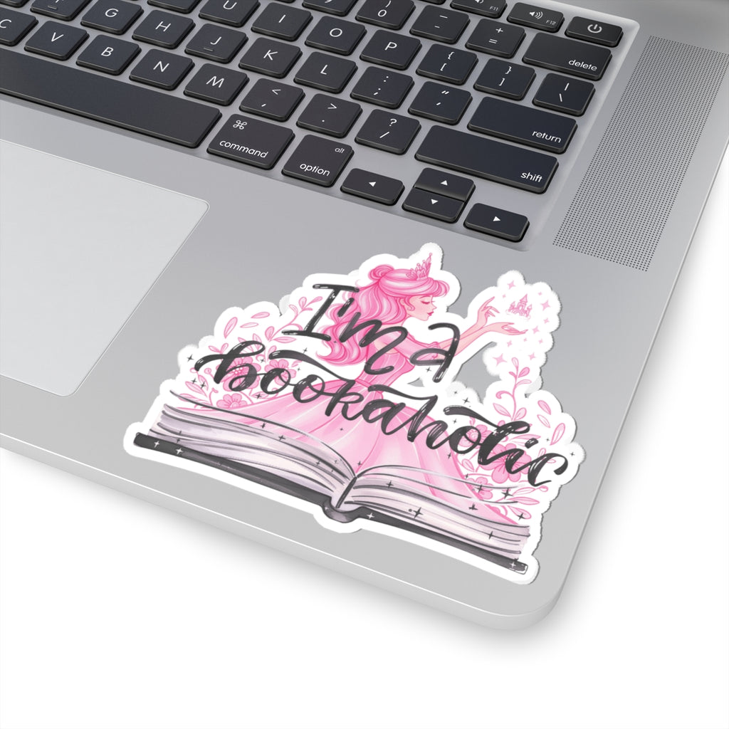 I'm a Bookaholic Sticker — Pink Fairy Tale Book Sticker/Decal