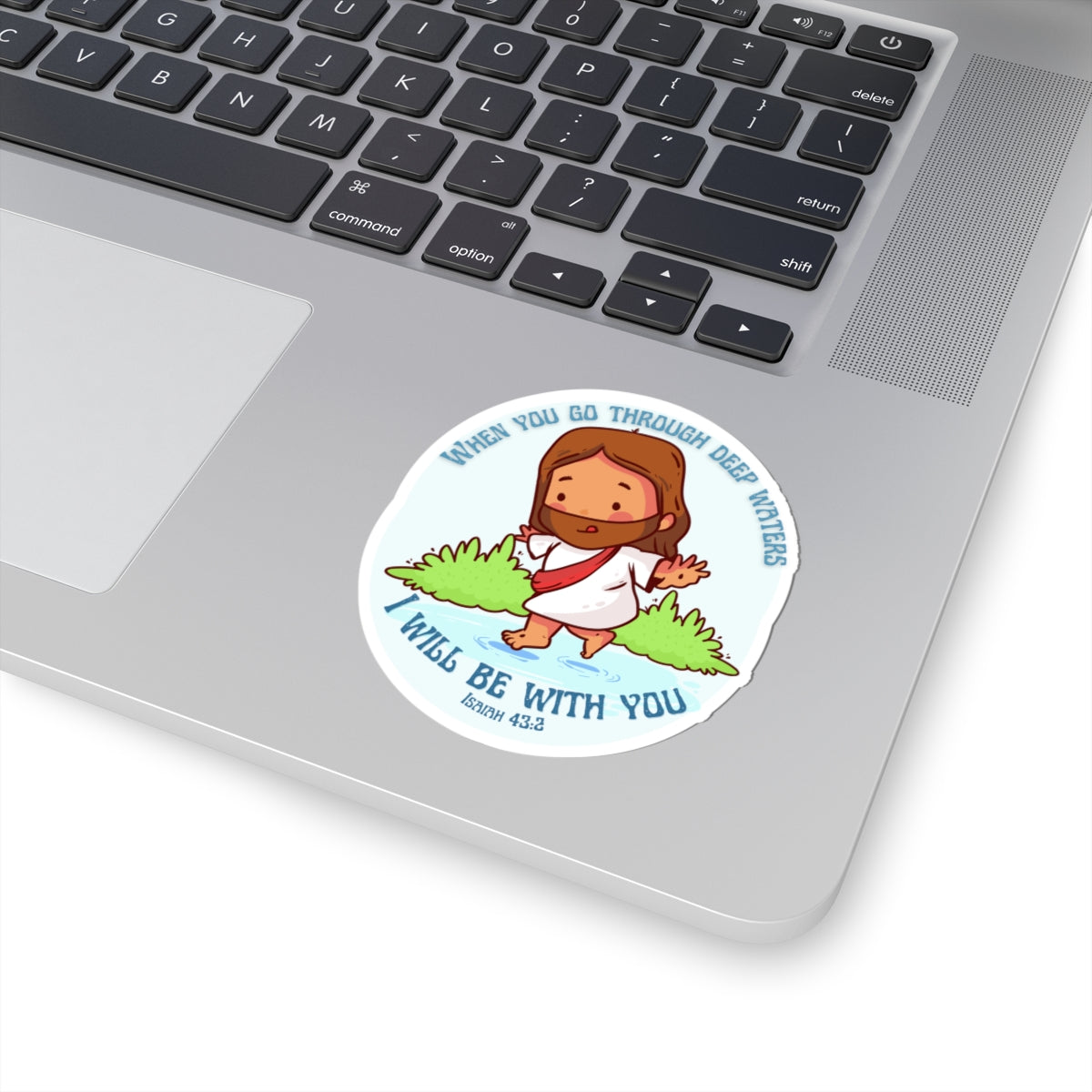 Christian 'May God Guide Your Steps' Jesus Walking on Water Sticker