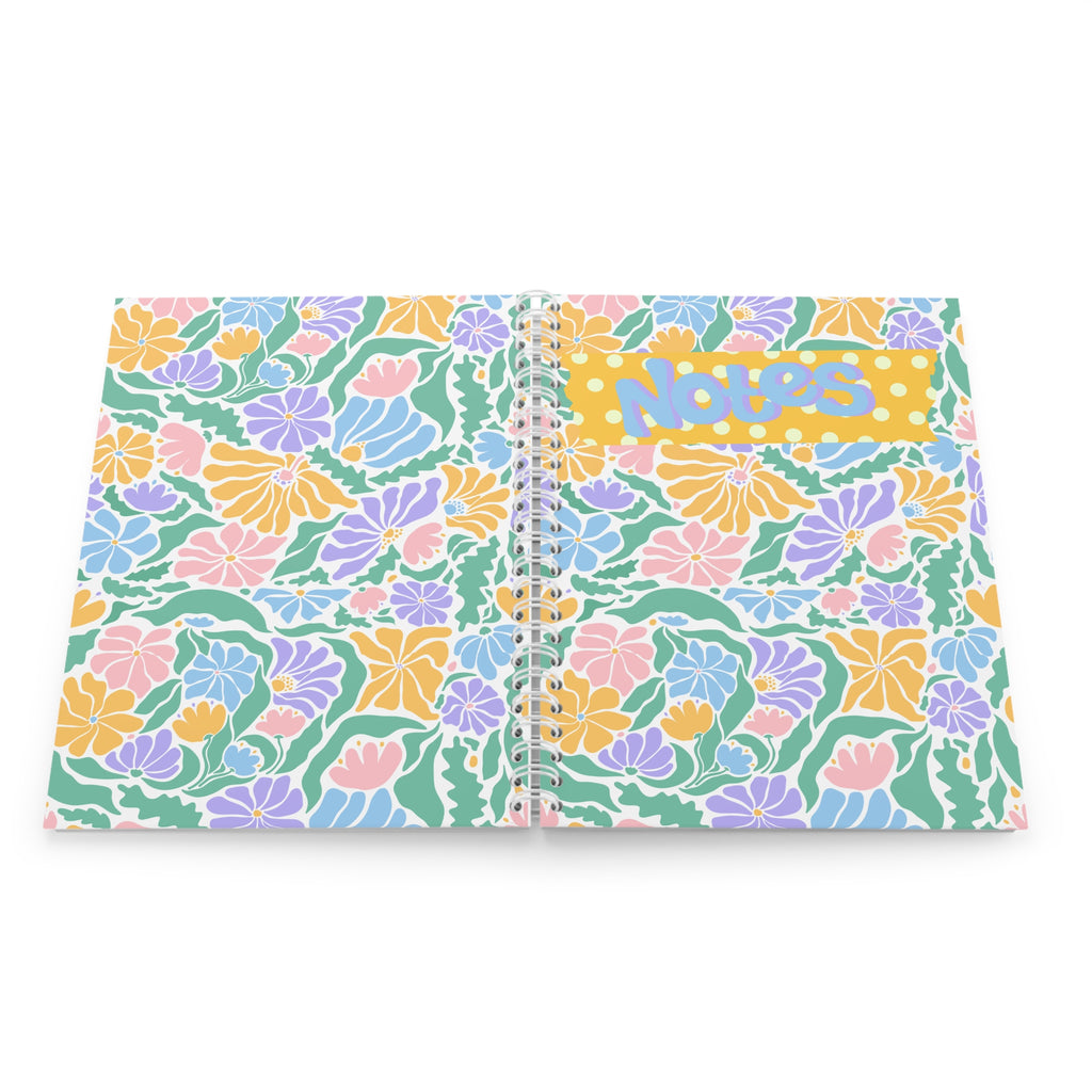 Floral Pastel Notes Spiral Notebook
