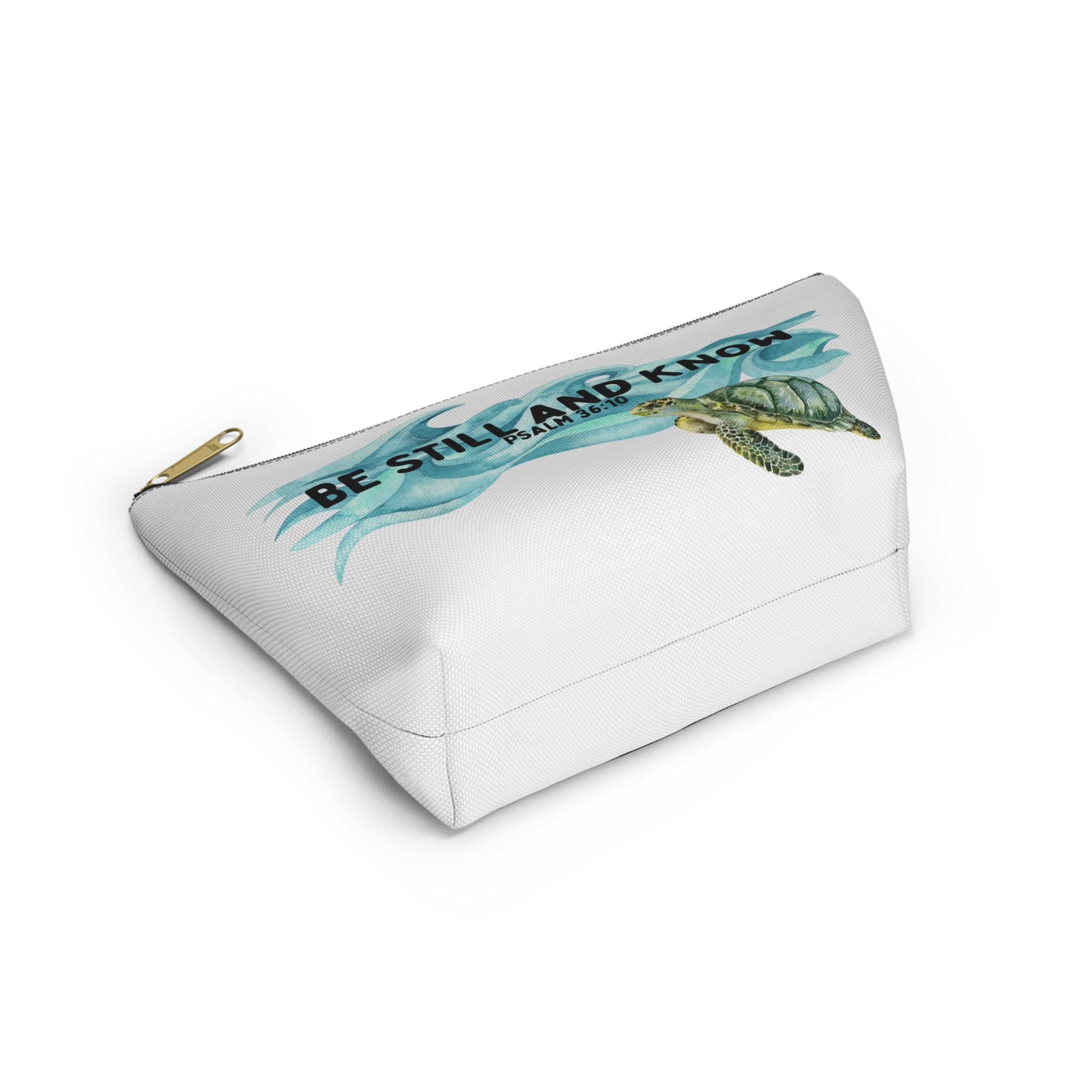 Be Still and Know Turtle Christian Accessory Pouch
