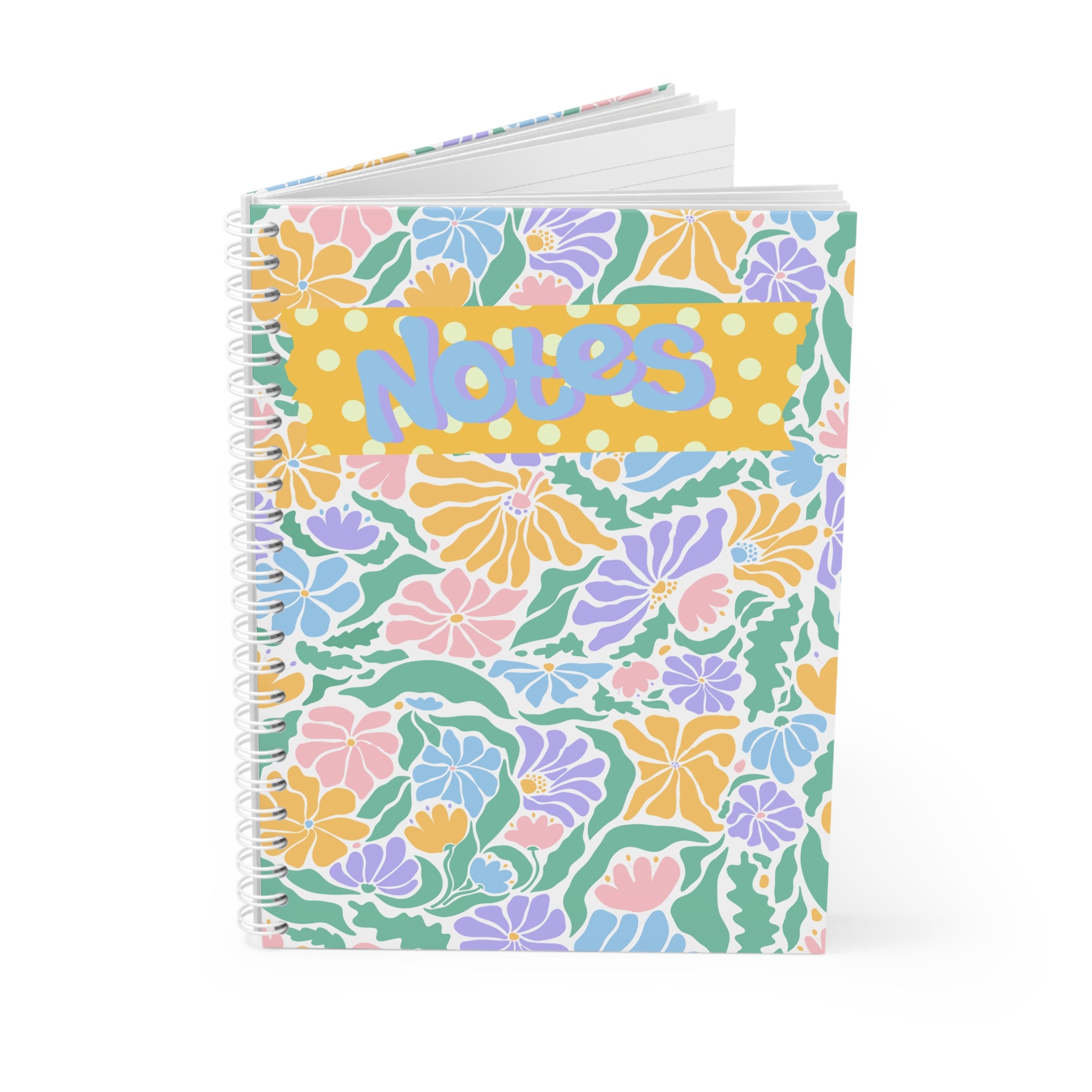 Floral Pastel Notes Spiral Notebook