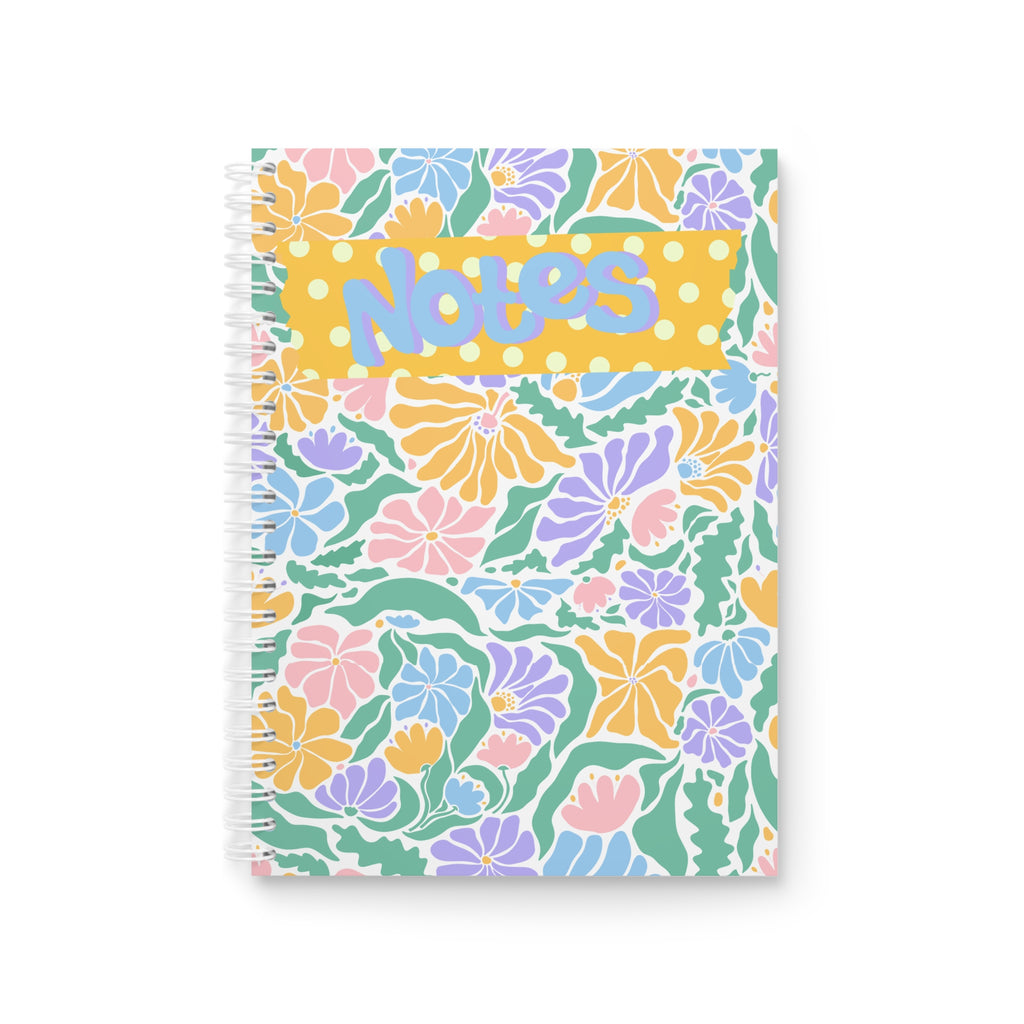 Floral Pastel Notes Spiral Notebook