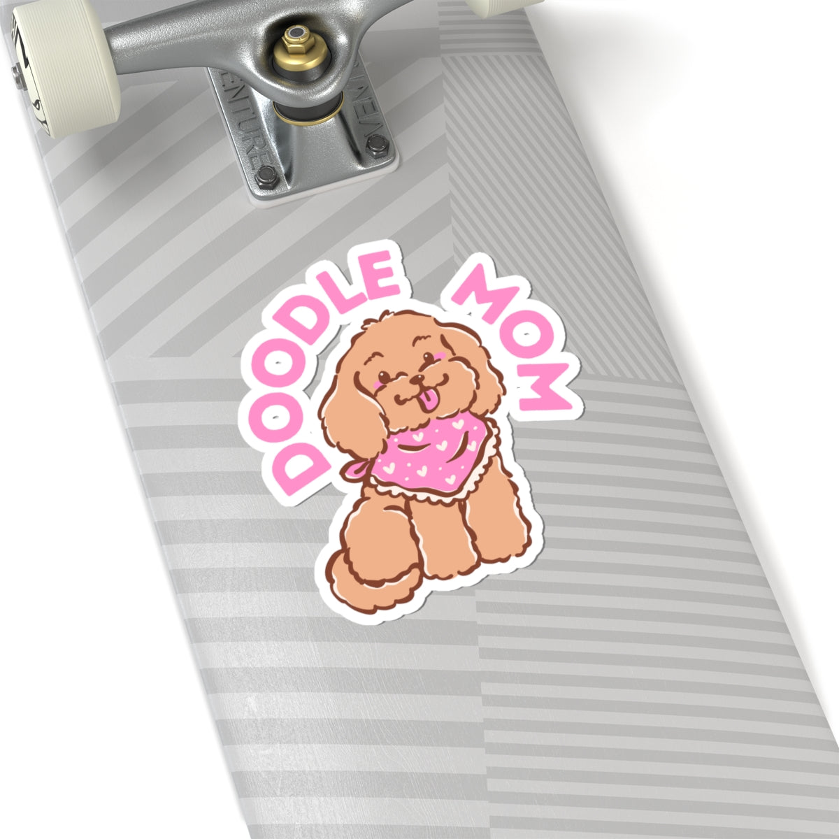 Doodle Mom Kiss-Cut Sticker — Cute Labradoodle Dog Vinyl Decal for Laptops & Water Bottles