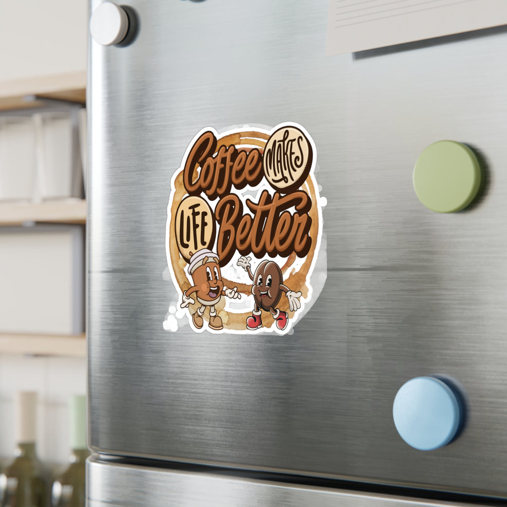 Coffee Makes Life Better Vinyl Sticker