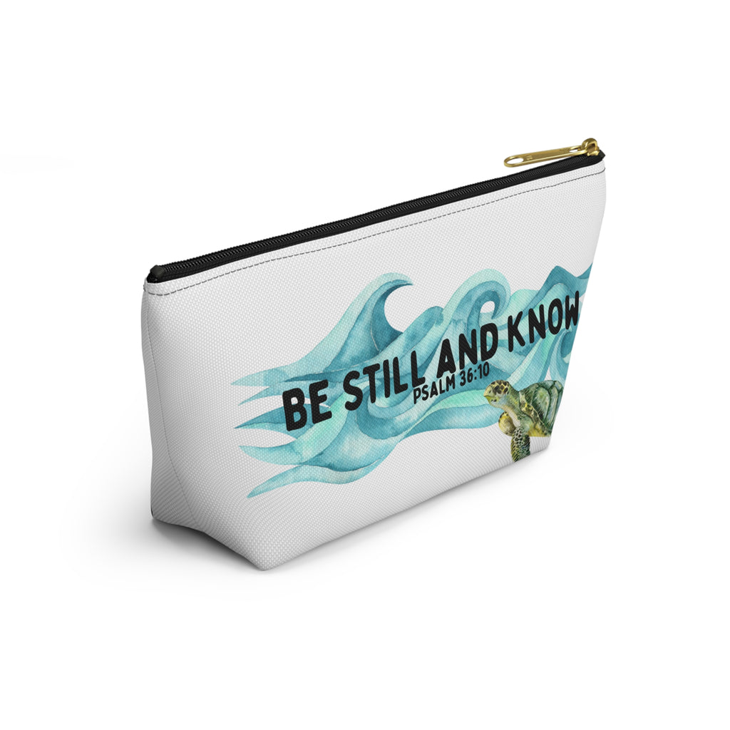Be Still and Know Turtle Christian Accessory Pouch