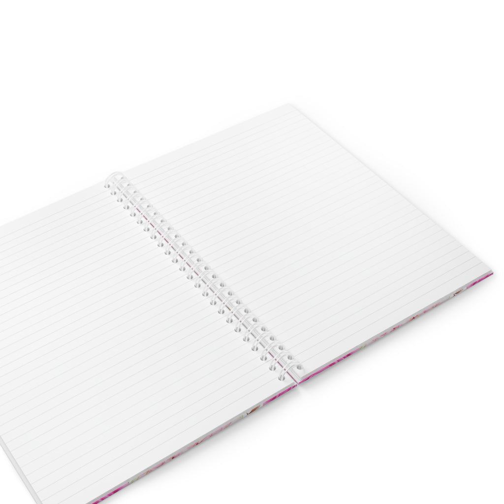 Floral Journal Spiral Notebook – Pink Peony Garden Notebook for Notes & Gifts